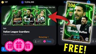 Upcoming Monday Italian League Guardians Pack In eFootball 2025 | Next Epic Pack In eFootball 2025