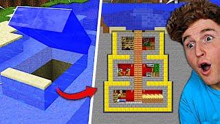 SECRET Underground Base BUILD BATTLE In Minecraft! (CHALLENGE)