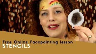 Free online Facepainting lesson 8 Stencils
