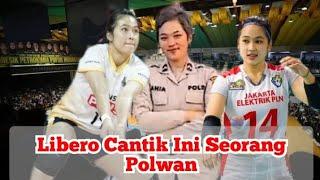 Sania clarissa putri libero cantik seorang polisi wanita #voliindonesia #volicantik #polwan #polisi