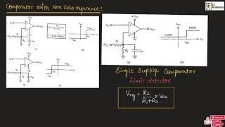 EPC#30 Comparator with non zero reference | single supply comparator | level detector || EC Academy