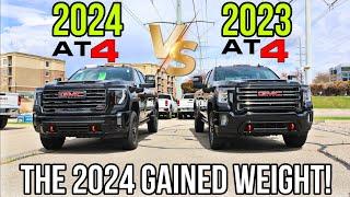 2024 VS My 2023 GMC Sierra 3500 AT4 HD:  The New Sierra Got FAT!!! Here's How Much Payload You Lose