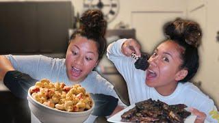 THE BEST LOBSTER MAC N CHEESE!!! | Cooking With TriTri and RiRi