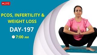 Live yoga for PCOS, Infertility and weight loss - Day 197