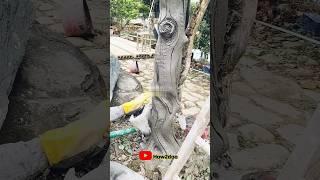 Handmade Concrete tree construction  #concrete #diy #handmade #construction