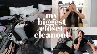 Extreme Closet Cleanout 2022 | decluttering & organizing my closet