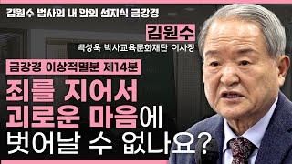 죄를 지었다는 생각에 괴로워하고 계신가요? 괴로운 마음에서 벗어나는 유일한 방법은 이것입니다!ㅣ금강경 이상적멸분 제14분 [김원수 법사의 내안의 선지식 금강경 310회]