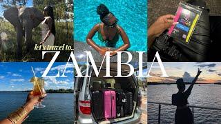 ZAMBIA VLOG  | victoria falls, luxury hotel, creators connect, safari, zambezi cruise + more!! 