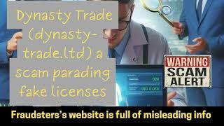 Dynasty Trade Review: Dynasty-trade.ltd SCAM Deceiving Investors