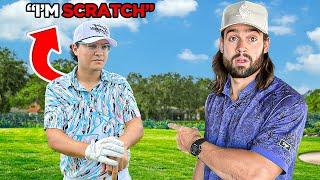 We called out this "scratch" golfer...