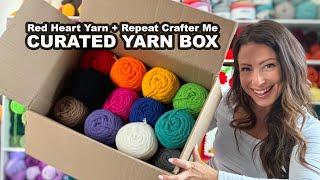 Red Heart Yarn + Repeat Crafter Me Curated Yarn Box