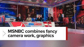 MSNBC's fancy camera work helps open its Decision 2024 Iowa causes coverage