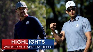 Jimmy Walker vs Rafa Cabrera-Bello | Extended Highlights | 2016 Ryder Cup