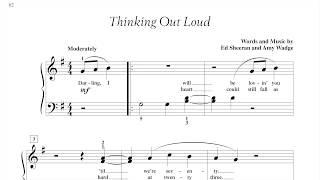 Thinking Out Loud (page 62, Adult Piano Adventures Popular Book 1)