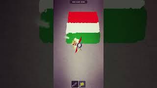 Drawing the flag of Hungary and coming back! #shorts #roblox