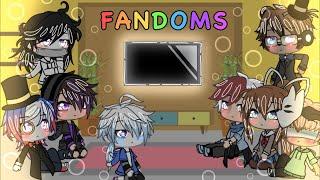 Fandoms react to memes || gacha life ||