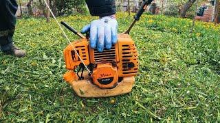  I clean and mow the grass in the yard POV