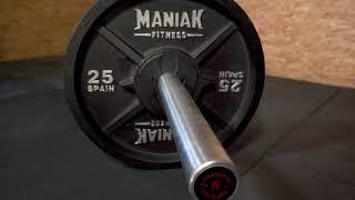 Disco de metal para Powerlifting RAW 25kg Maniak Fitness