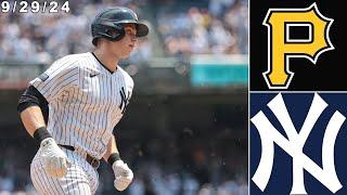 New York Yankees Highlights: vs Pittsburgh Pirates | 9/29/24