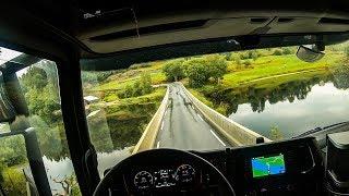 POV Driving Scania S520 - Beautiful country roads of western Norway