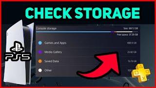 PS5 HOW TO CHECK STORAGE EASY NEW!