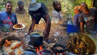 CHRISTMAS cookout curry goat pork fish N chicken YouTuber link up Clarendon