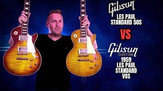 Gibson Les Paul Standard 50s VS Gibson Custom 1959 Les Paul Standard VOS