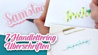 7 Überschriften Stile für euer Bullet Journal | Handlettering