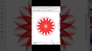 Flower Design in Corel Draw | CorelDraw X7 Tutorial in Hindi #shorts #coreldraw