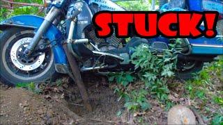 Scooter Tramp Scotty. STUCK! (New Vid) #motorcycle #motorcycletravel