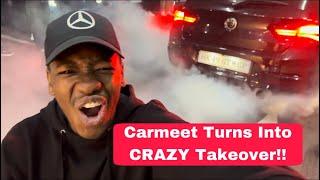 INSANE! Car Meet TURNS into a CRAZY Takeover with EPIC Burnouts!