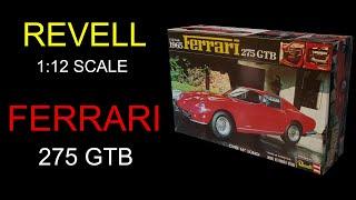 1965 Ferrari 275 GTB - 1/12 Scale Vintage Revell 1978 Kit (open box) Unboxing