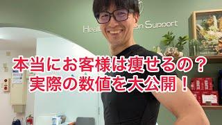 ヘルサポのダイエットは本当に痩せるのか？　実際のお客様の数値を大公開