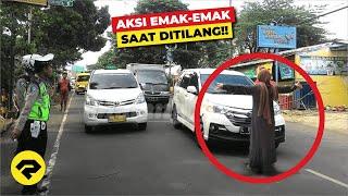 EMAK EMAK DILAWAN!! INI AKSI EMAK EMAK BIKIN KAPOK PETUGAS SAAT DITILANG!!