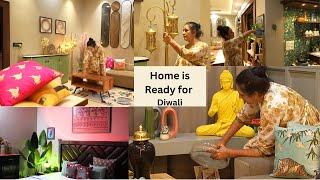 घर को कर लिया तैयार दिवाली के लिए  My Diwali Ready Home, Step-by-Step Decor & Preparation for Diwali