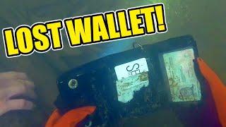 Lost Wallet, Old Treasures Found Underwater Scuba Diving Urban River!