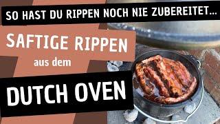 Saftige Rippen aus dem Dutch Oven / Spareribs Rezept / BBQ Sauce / Dutch Oven Rezept / Grillen & BBQ