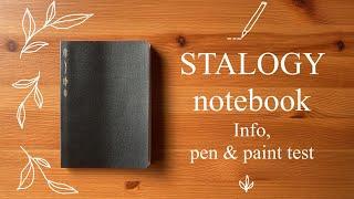 STALOGY notebook / pen & paint test