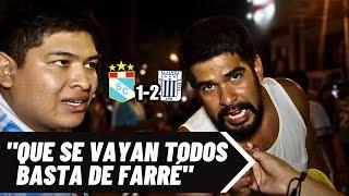 HINCHAS de SPORTING CRISTAL reaccionan a la DERROTA ante ALIANZA LIMA (1-2) | TORNEO APERTURA