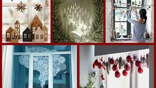 DIY Christmas Window Decorations Ideas - Winter Decorating Ideas