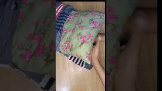 Pillow cover from old shirt