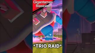 *TRiO* GMAX BLASTOISE Raid (Max Battle) in Pokemon GO.