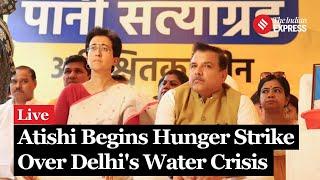 Atishi Begins Indefinite Hunger Strike Over Water Crisis In Delhi | AAP Hunger Strike