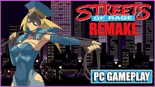 Streets of Rage Remake - PC Gameplay - Longplay - Elle - Story Mode