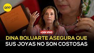 Dina Boluarte:"Fue una equivocación haber aceptado en calidad de préstamo estos relojes de Oscorima"