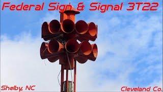 Federal Sign & Signal 3T22 - Shelby, NC - 1/4/2020 (ft. TrainsAndSirens1)