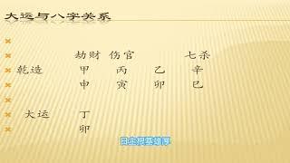 八字教学入门案例命盘怎么看，四柱八字预测，大运怎么看好与坏以及大运与八字作用关系