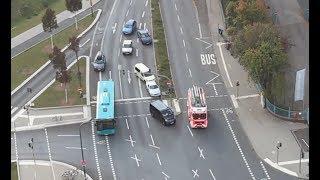 Mit Bullhorn auf der Gegenfahrbahn: Einsatz für die Feuerwehr Frankfurt