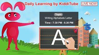 Kids Writing Alphabets  By practicing It| KiddiTube Live