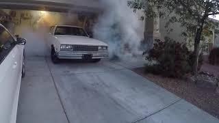 Big smokey Garage Burnout | #FamilyBurnoutWagon EP4